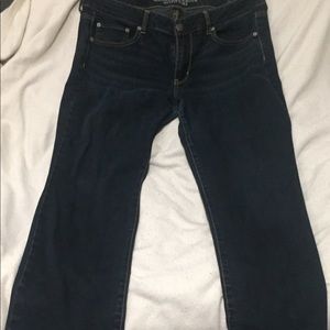 American Eagle Dark Wash Straight Jeans